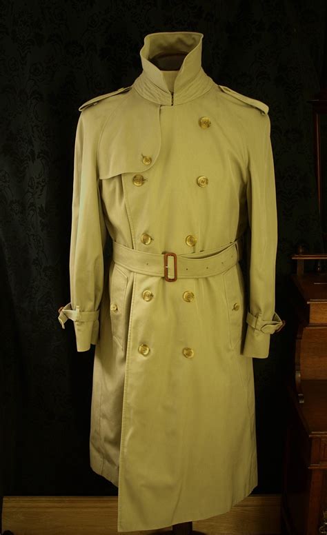 burberry trench coat second hand|vintage burberry trench coat men's.